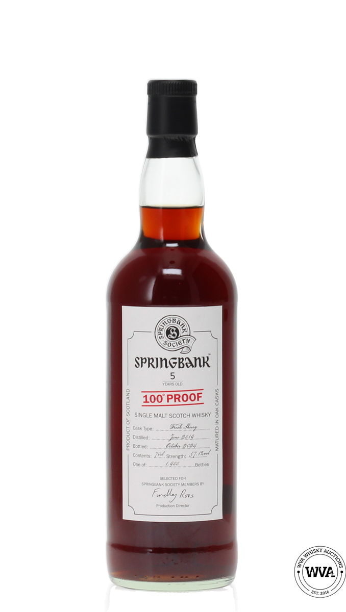 SPRINGBANK SOCIETY 5 YEAR OLD 2024 - 100 PROOF