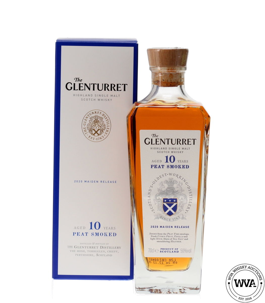 GLENTURRET 10 YEAR OLD PEAT SMOKED 2020 MAIDEN RELEASE