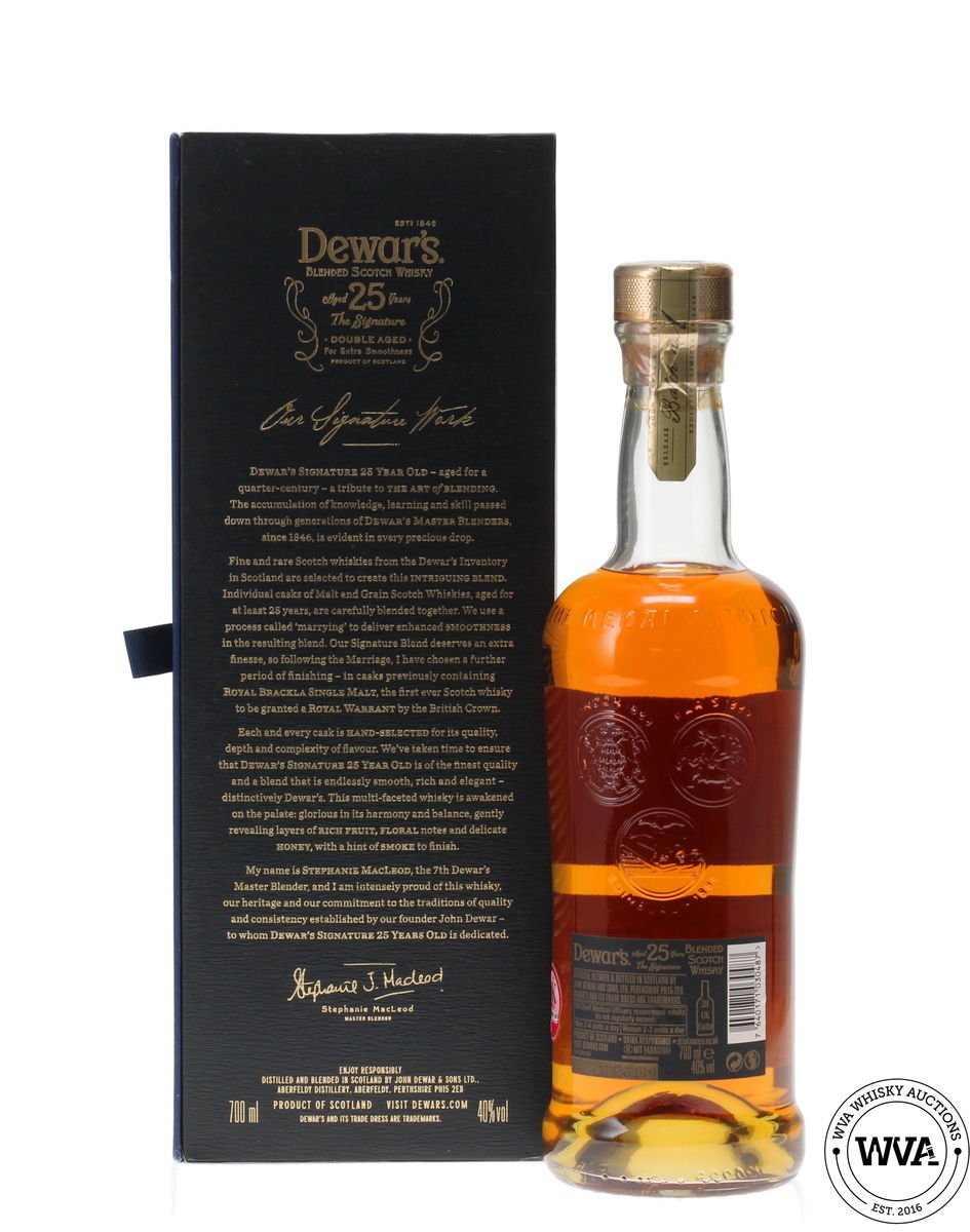 DEWARS 25 YEAR OLD SIGNATURE LIMITED EDITION
