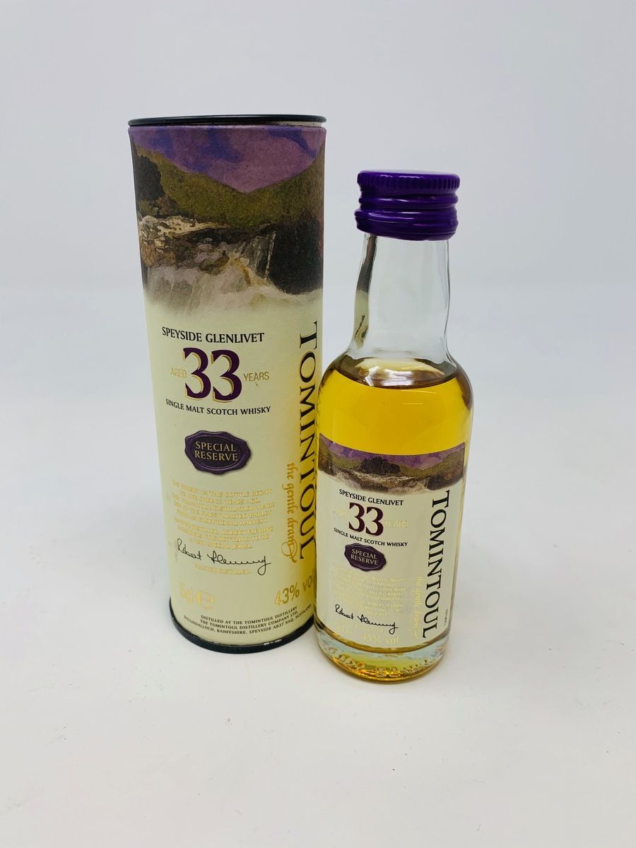 TOMINTOUL 33 YEAR OLD MINIATURE