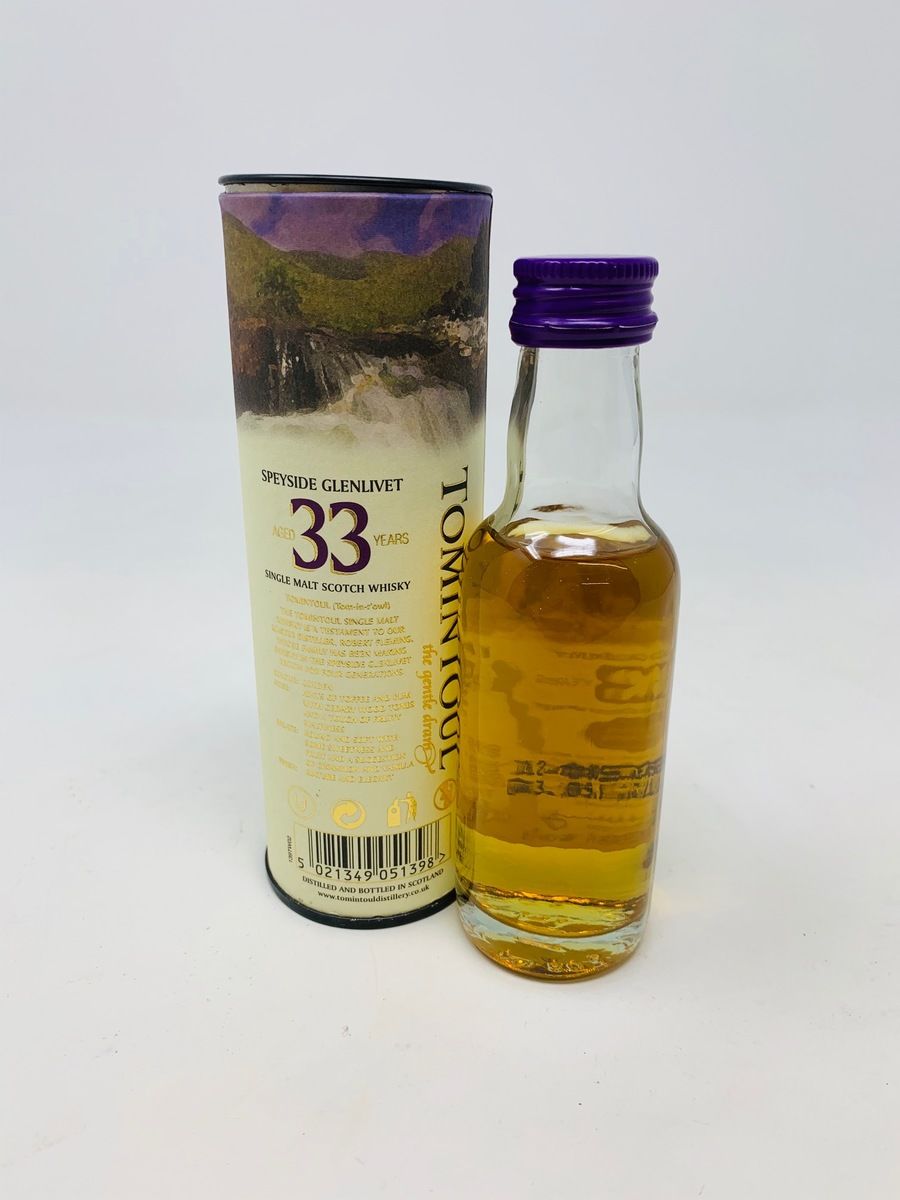 TOMINTOUL 33 YEAR OLD MINIATURE