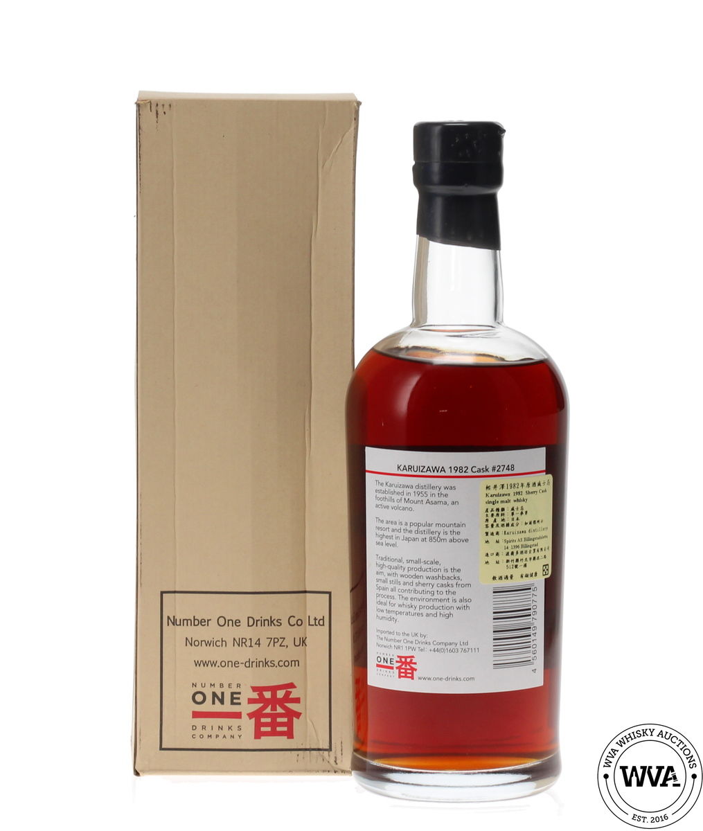 KARUIZAWA 1982 SINGLE CASK #2748 - GEISHA LABEL FOR TWE 10TH ANNIVERSARY 