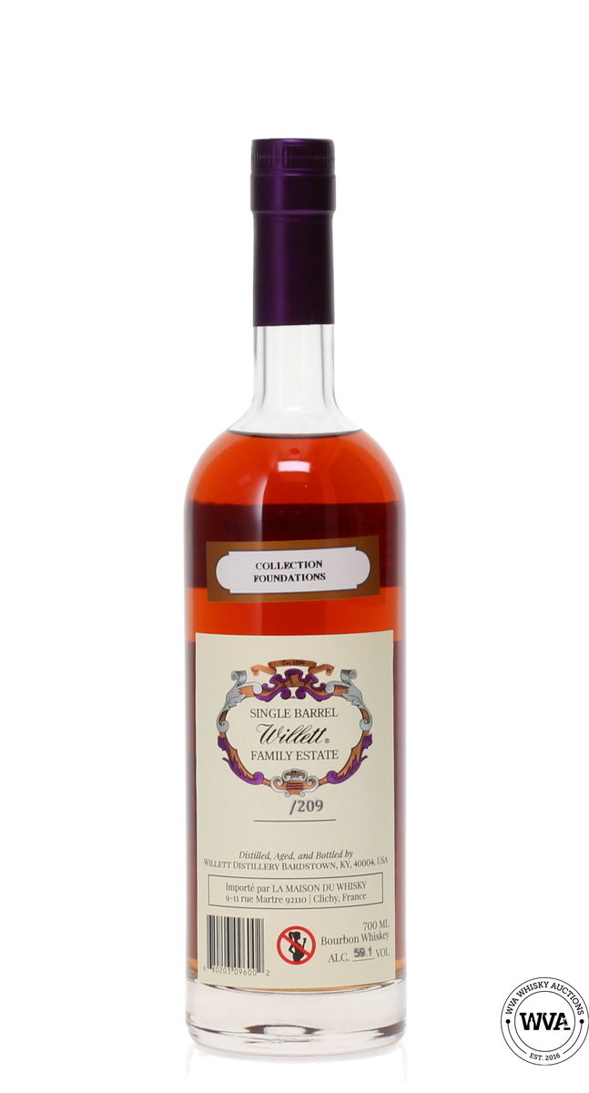 WILLETT 8 YEAR OLD FAMILY ESTATE BOURBON SINGLE BARREL #8632 LMDW - FOUNDATIONS COLLECTION