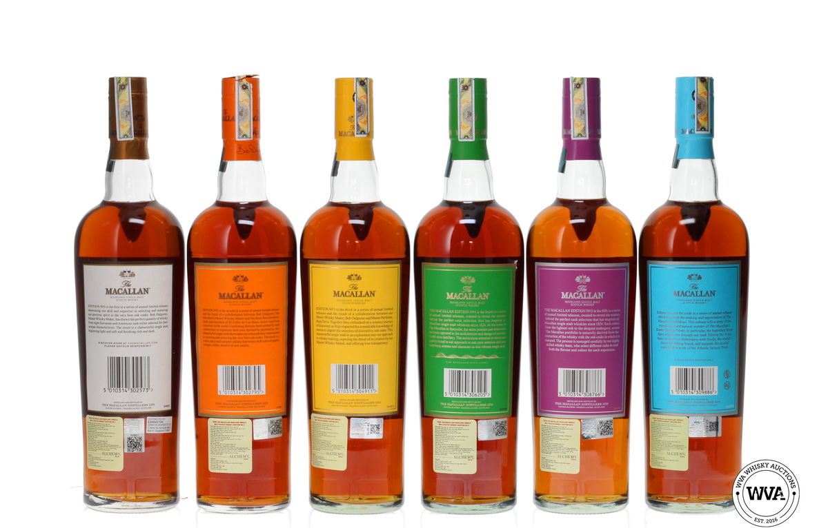 MACALLAN EDITIONS SET (1-6) COLLECTION TRUNK 6 X70CL