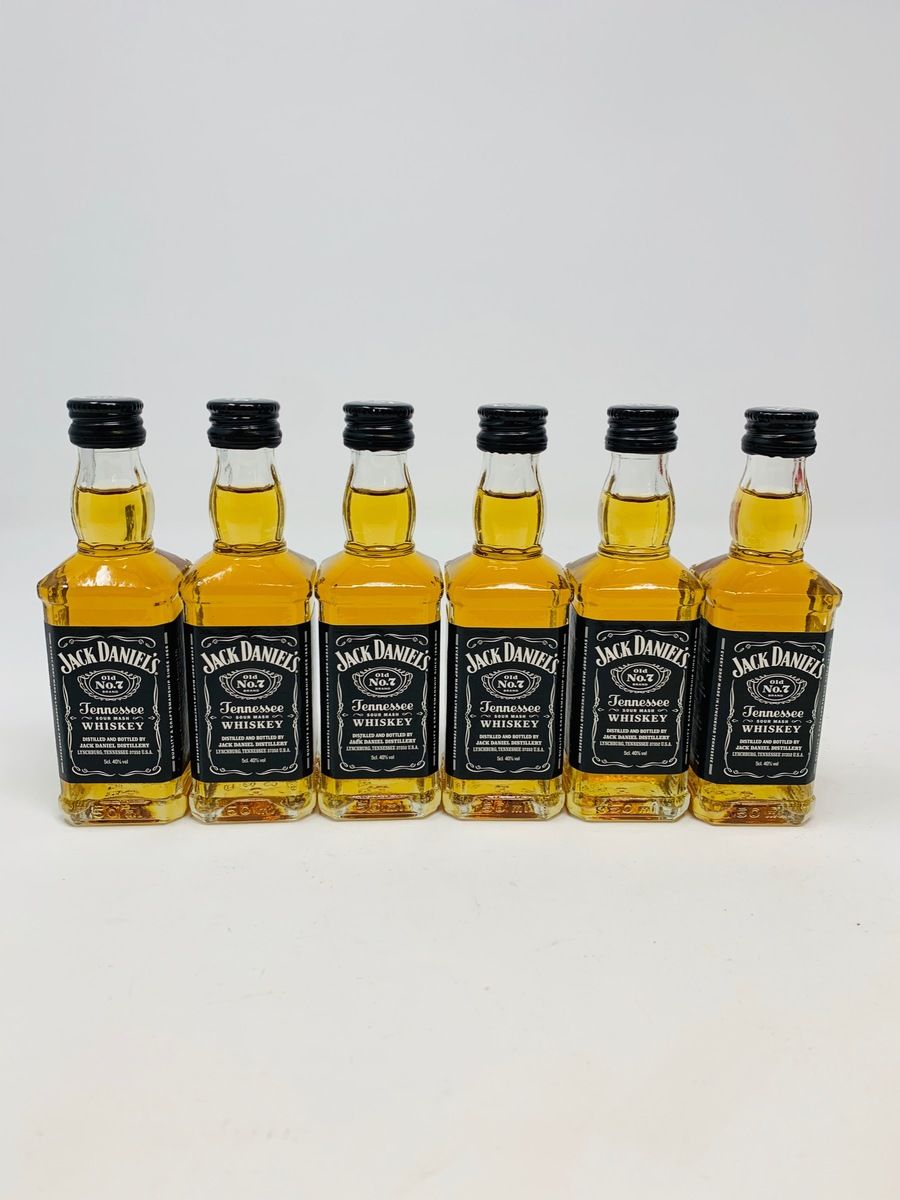 6 X JACK DANIELS OLD NO 7 MINIATURES 