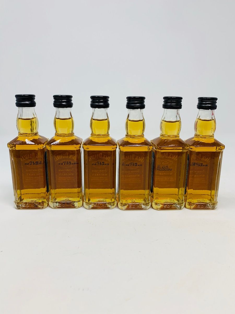 6 X JACK DANIELS OLD NO 7 MINIATURES 