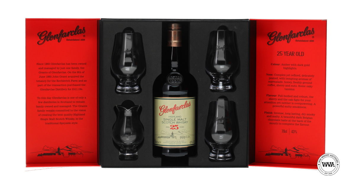 GLENFARCLAS 25 YEAR OLD WAREHOUSE LIMITED EDITION GLASS PACK