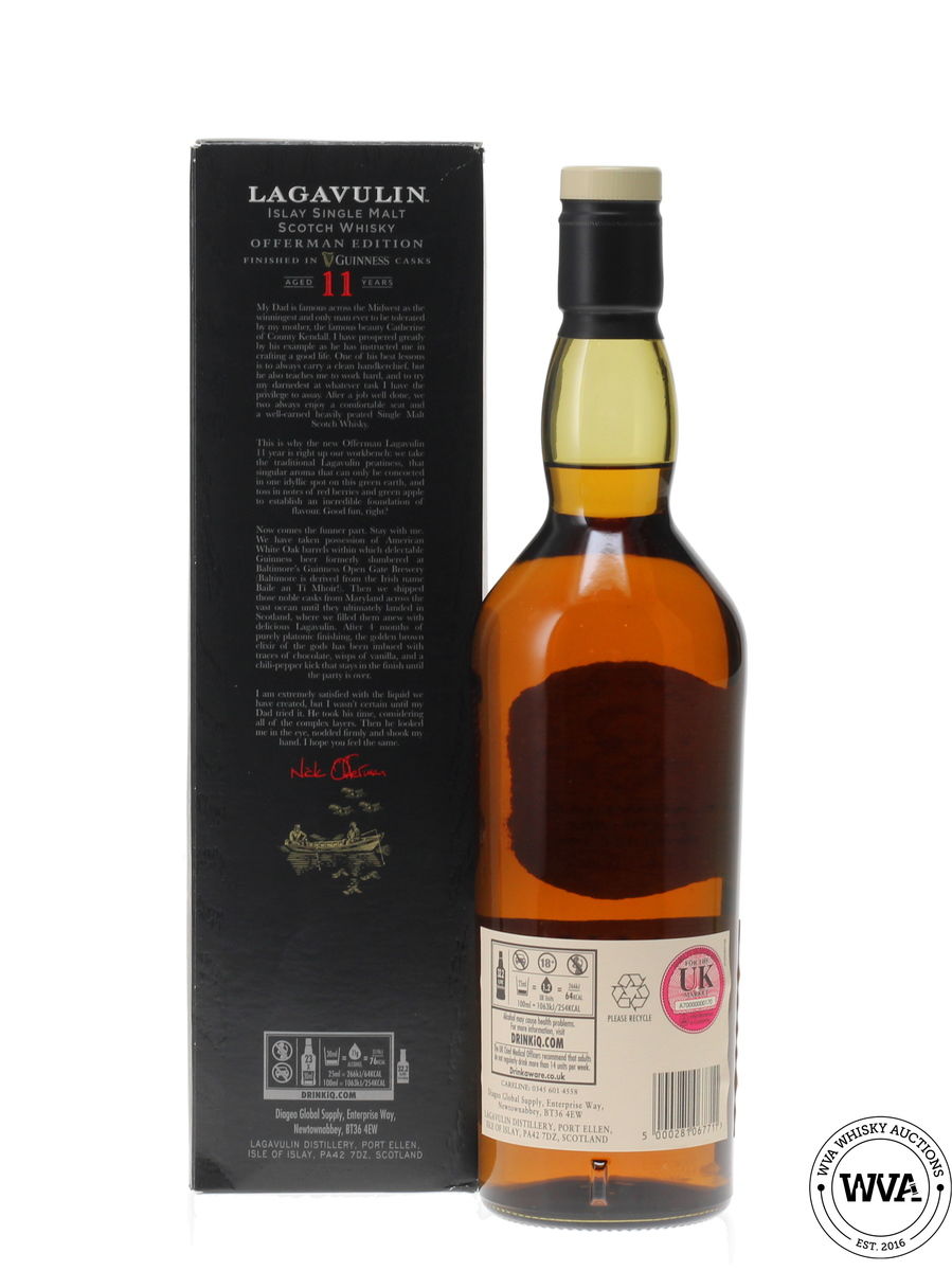 LAGAVULIN 11 YEAR OLD "OFFERMAN EDITION" - GUINNESS CASK