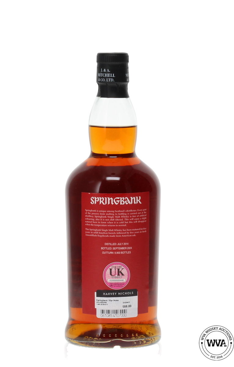 SPRINGBANK 10 YEAR OLD - AMONTILLADO CASK MATURED (2024)