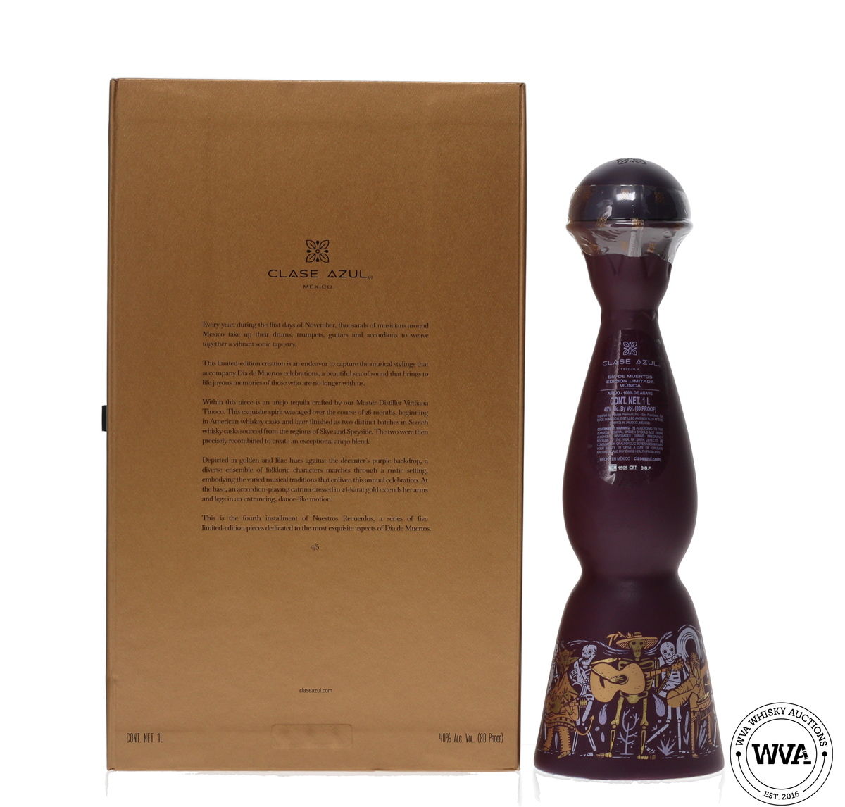 CLASE AZUL TEQUILA - DIA DE MUERTOS (2024) "MUSICA"
