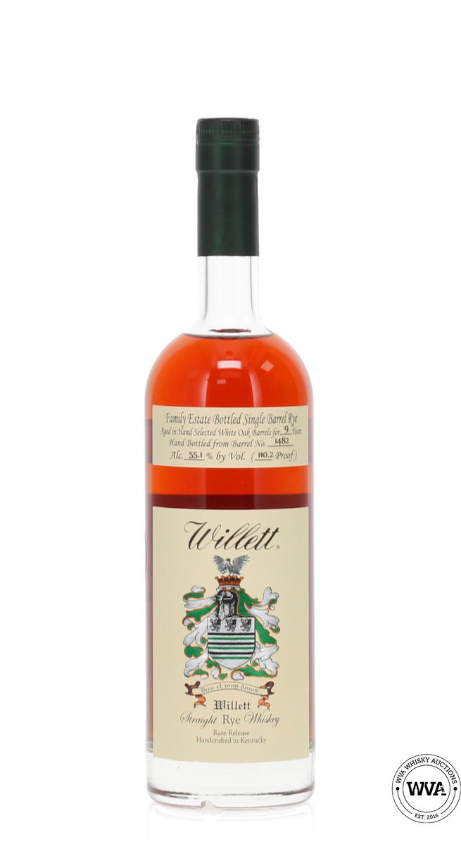 Willett 9 Year Old #1482 Single Barrell Rye - Berry Bro's & Rudd