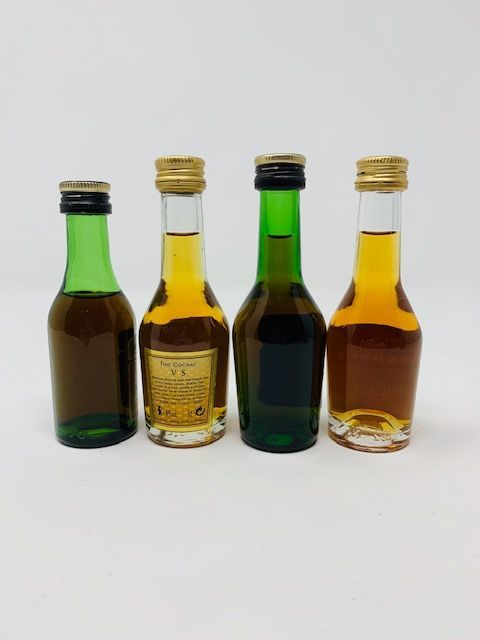 4 X MARTELL COGNAC MINIATURES 3cl