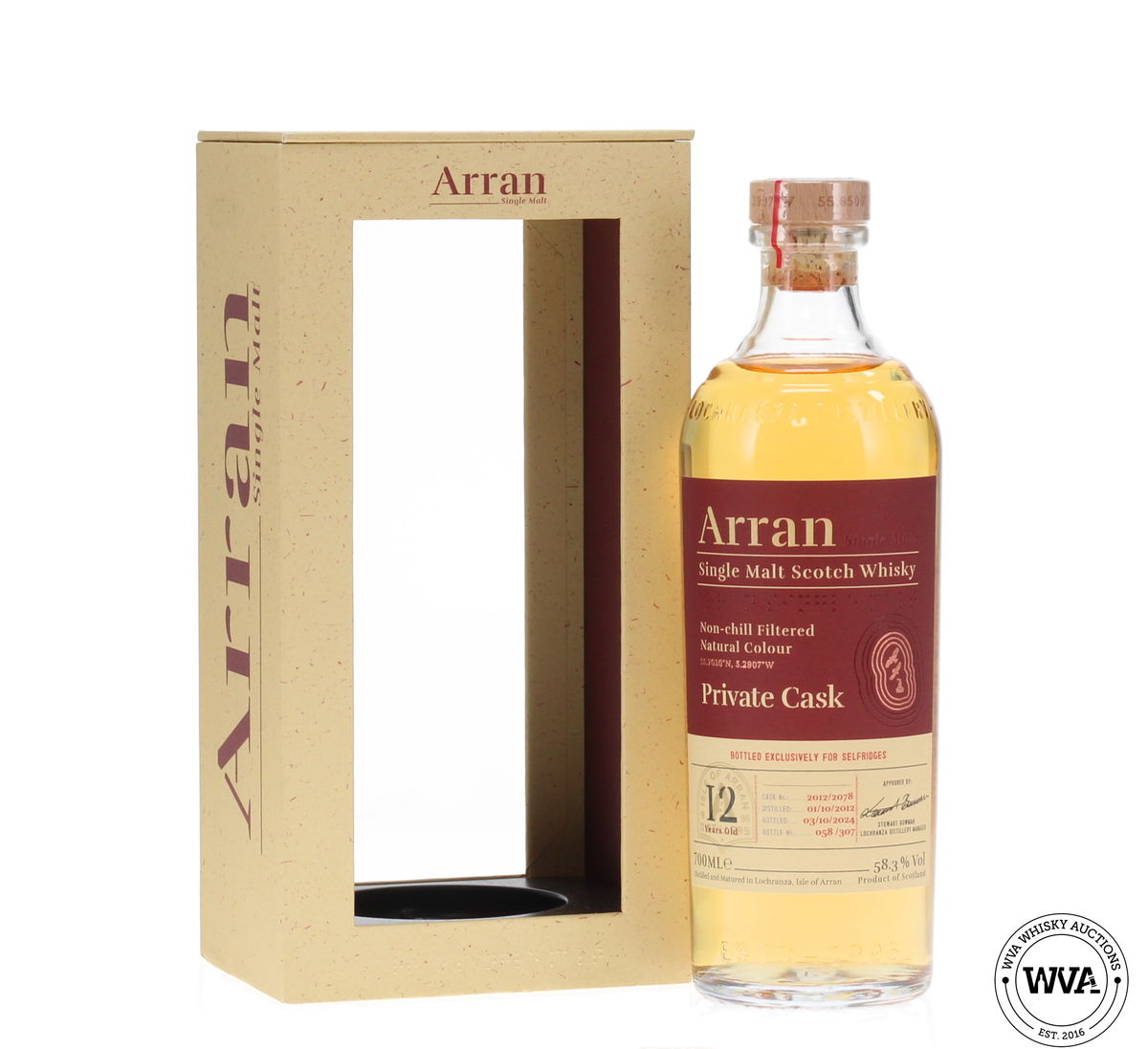 Arran 12 Year Old #2078 - Selfridges Private Cask