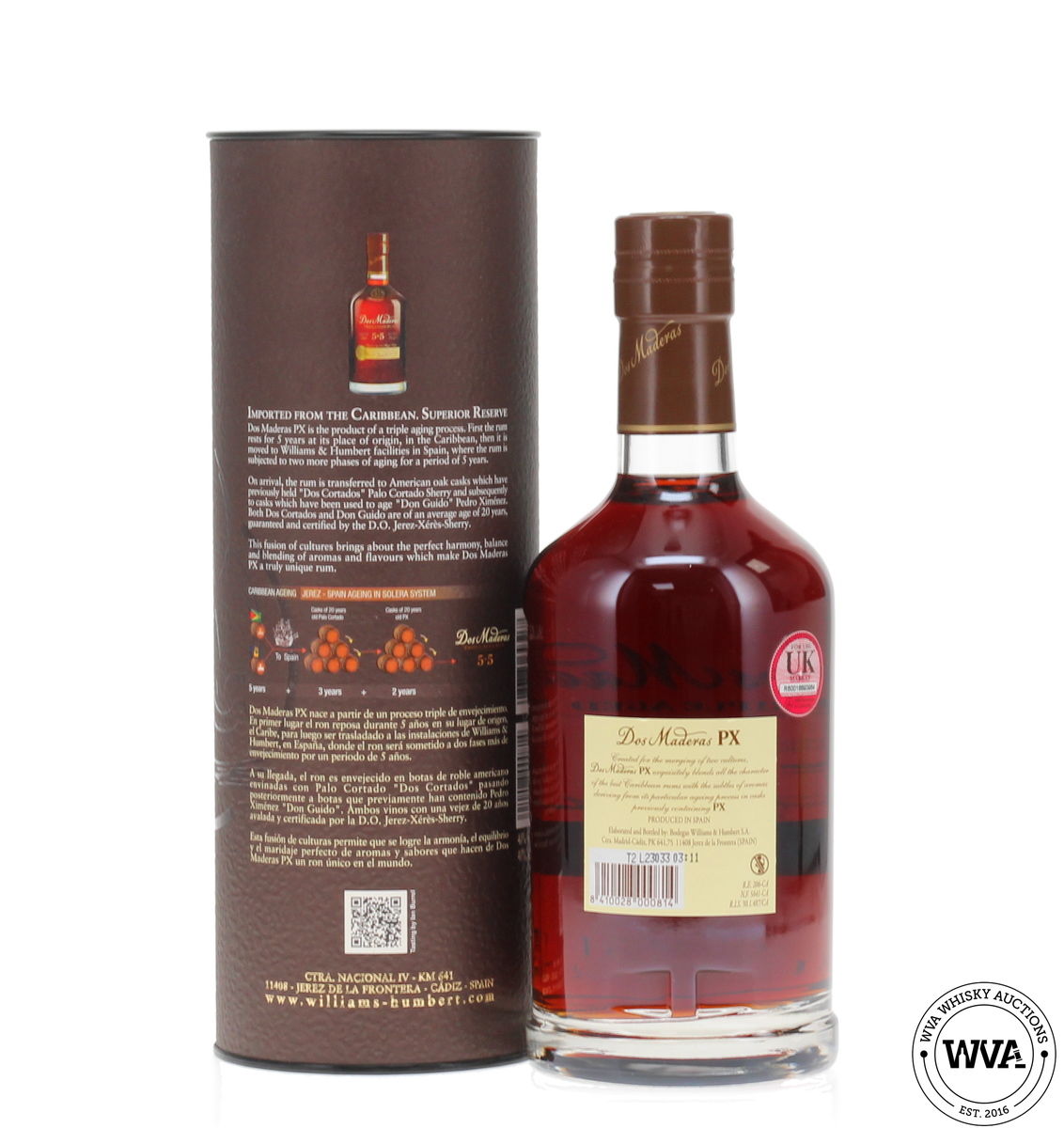 Dos Maderas PX 5+5 Year Old Triple Aged Rum