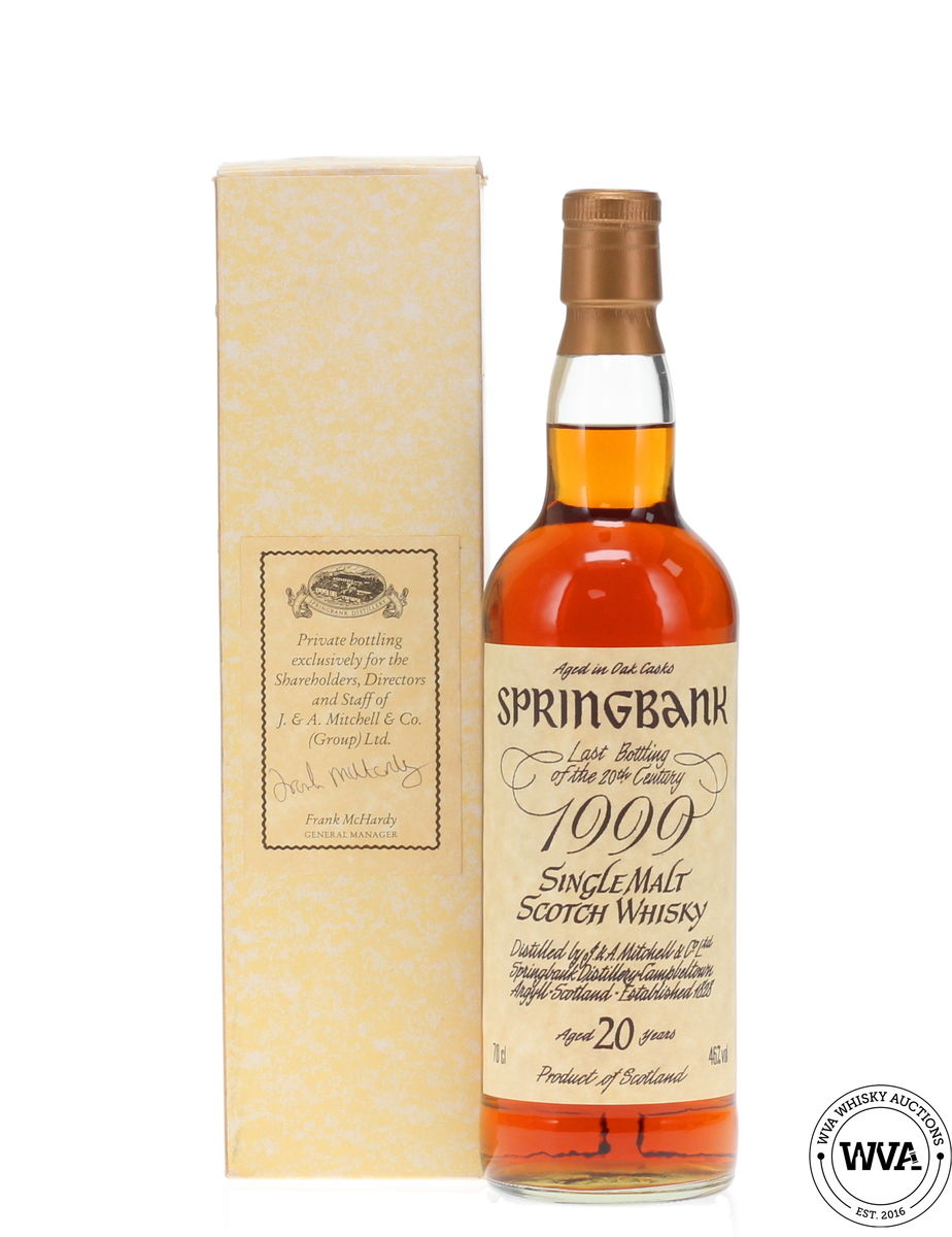 Springbank 20 Year Old 1999 - Last Bottle Of The 20th Century