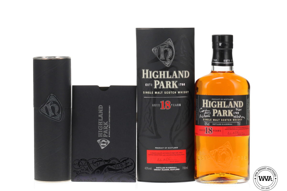 Highland Park 18 Year Old - Pre 2017 Signed Last Batch with Certificate 