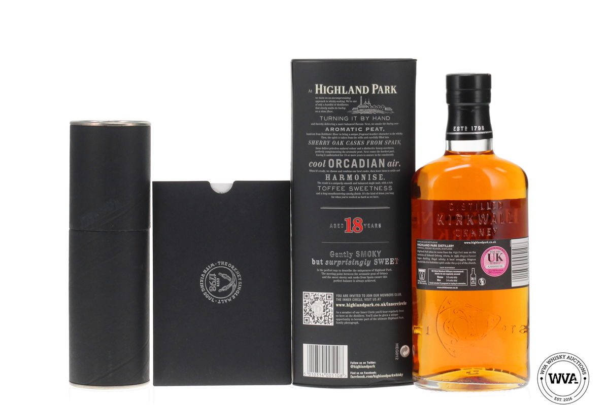 Highland Park 18 Year Old - Pre 2017 Signed Last Batch with Certificate 