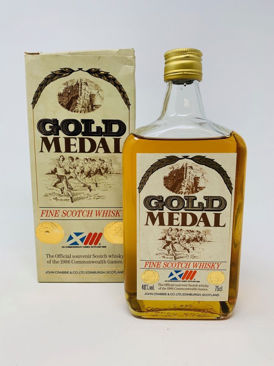 GOLD MEDAL FINE SCOTCH WHISKY COMMONWEALTH GAMES 1986 