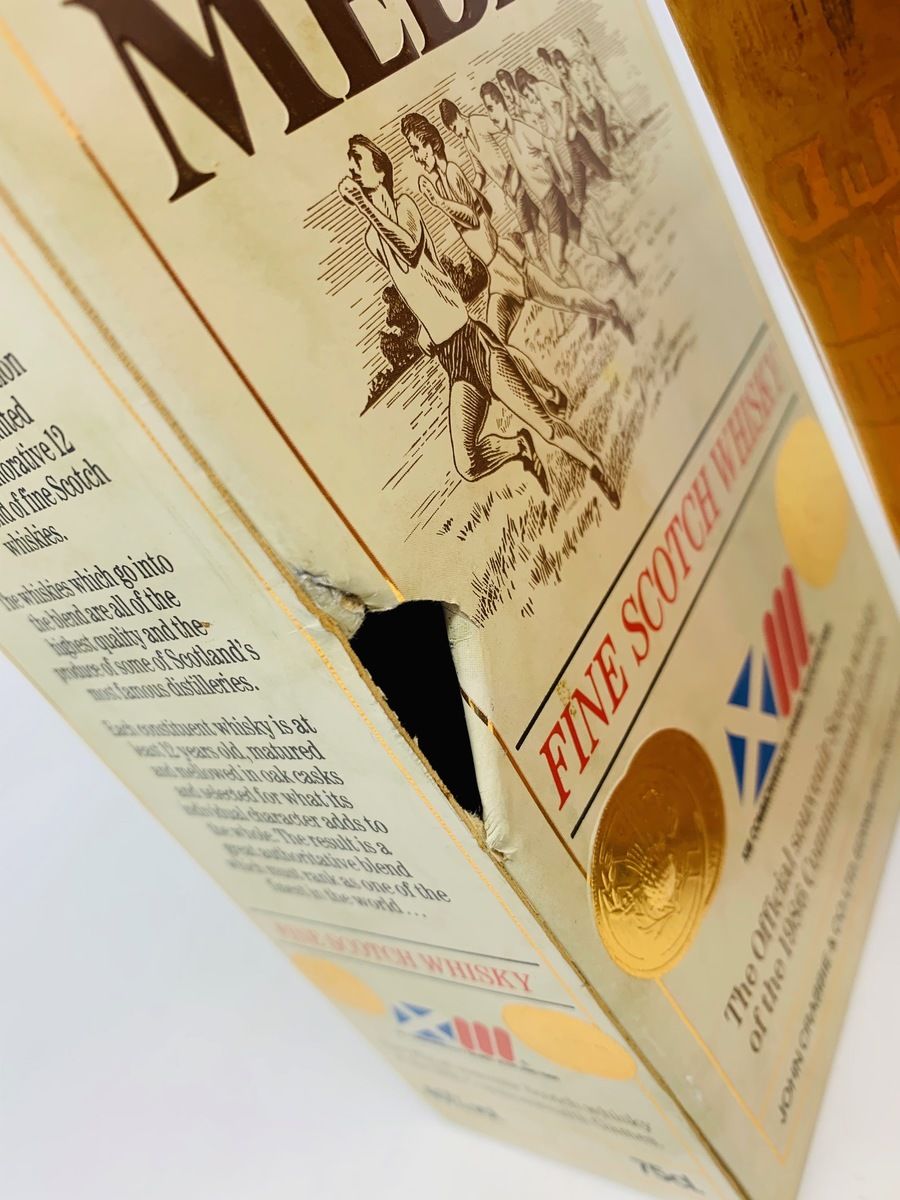 GOLD MEDAL FINE SCOTCH WHISKY COMMONWEALTH GAMES 1986 