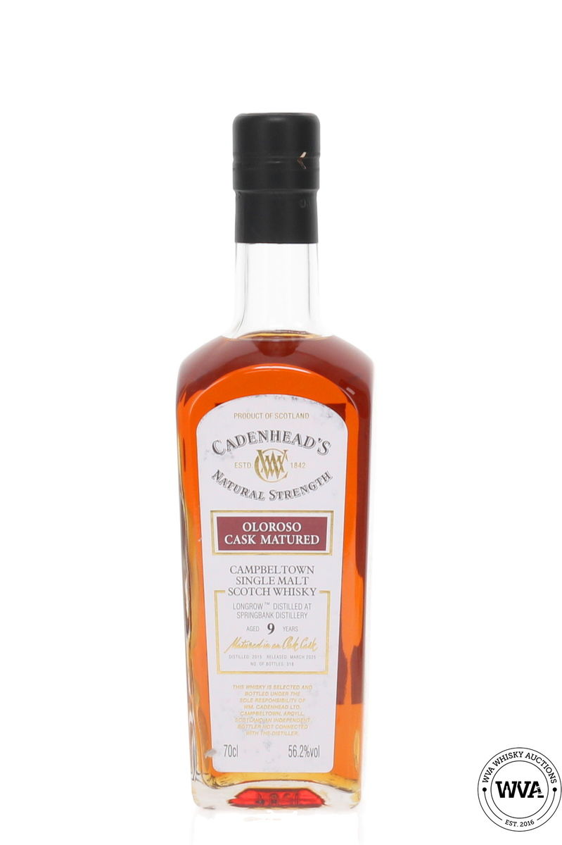 Longrow 9 Year Old Oloroso Cask Matured - Cadenhead's Natural Strength