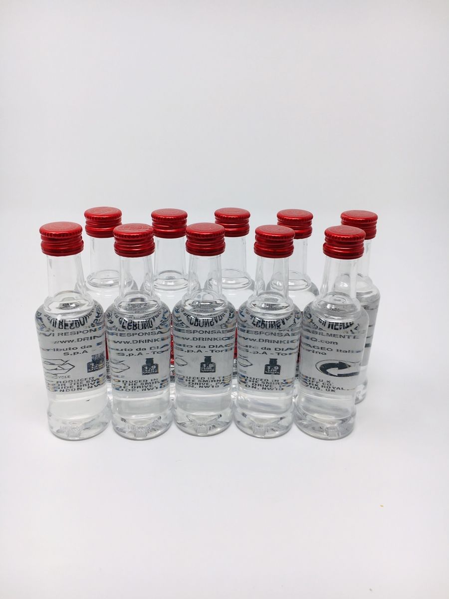 LOT 2591 - 10 X SMIRNOFF VODKA MINIATURES (NO RESERVE)