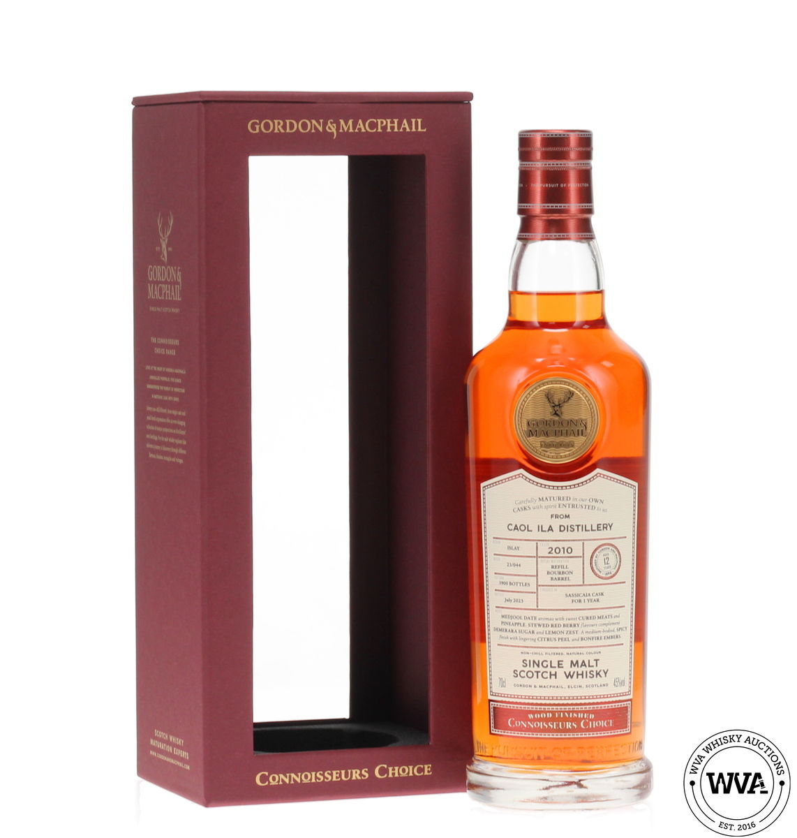 Caol Ila 12 Year Old 2010 Sassicaia Cask - Connoisseurs Choice