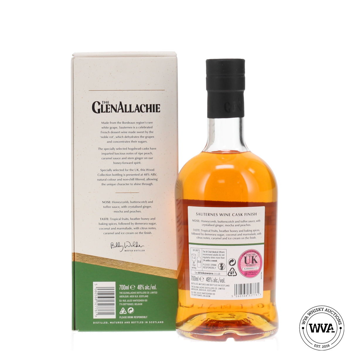 Glenallachie 12 Year Old - Sauternes Wine Cask Finish - UK Edition