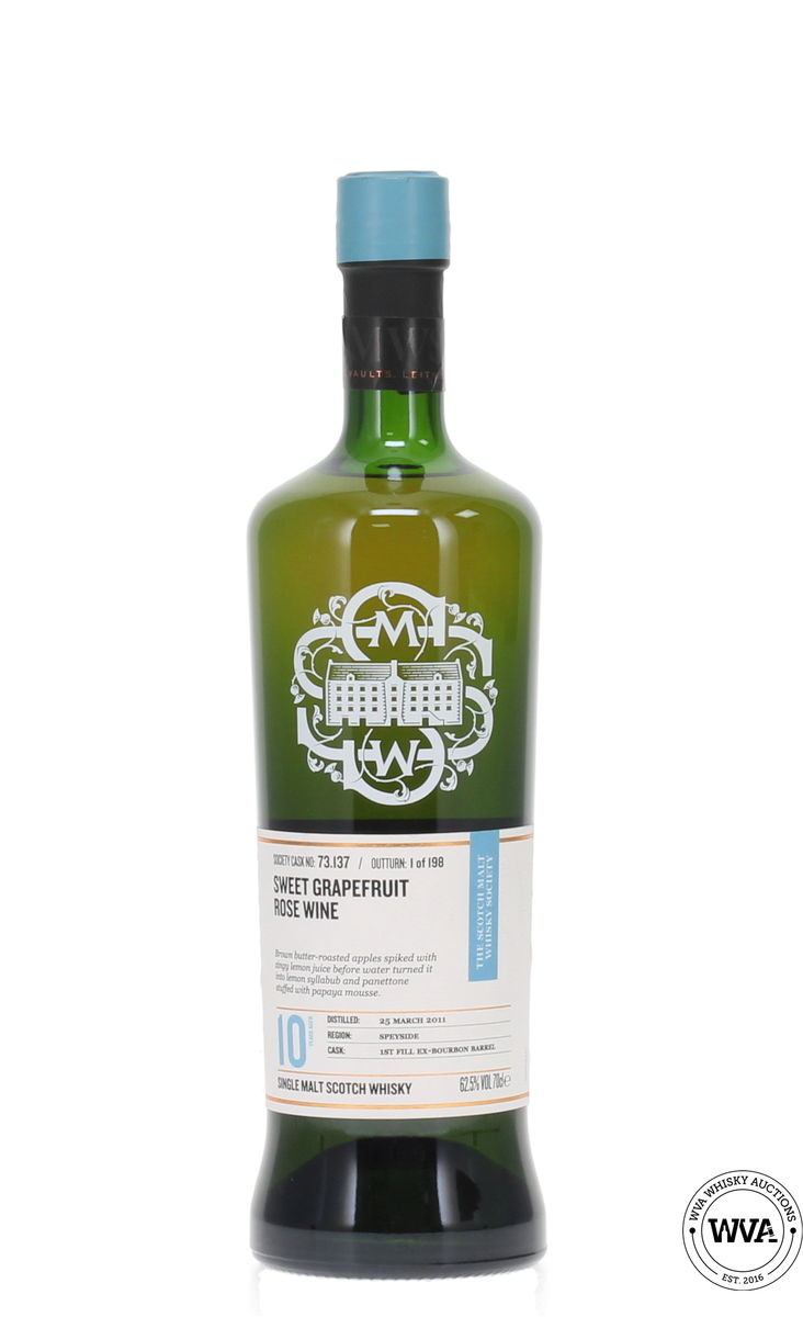 Aultmore 10 Year Old 2011 SMWS 73.137 - Sweet Grapefruit Rose Wine