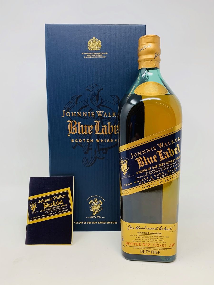 JOHNNIE WALKER BLUE LABEL 1 LITRE (OLD STYLE)