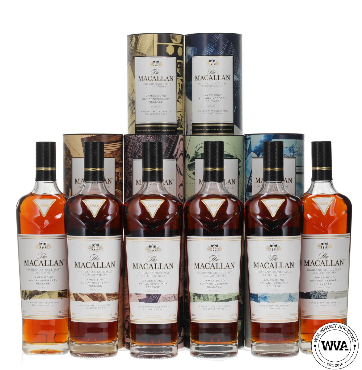 Macallan James Bond 60th Anniversary - Decades I - VI