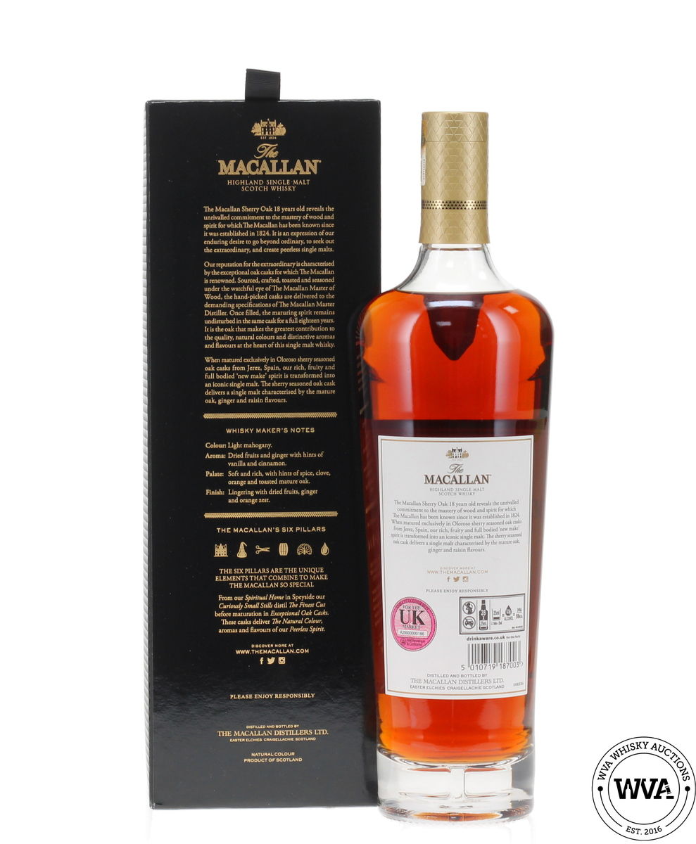 Macallan 18 Year Old Sherry Oak (2018)