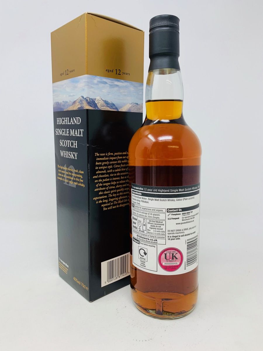 HIGHLAND 12 YEAR OLD SINGLE MALT CO OPERATIVE