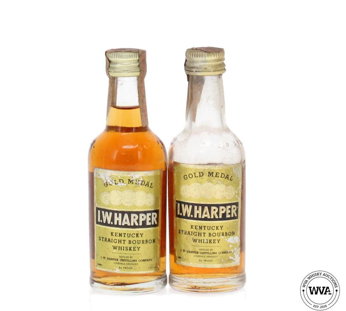 I.W.Harper Gold Medal Bourbon Miniatures