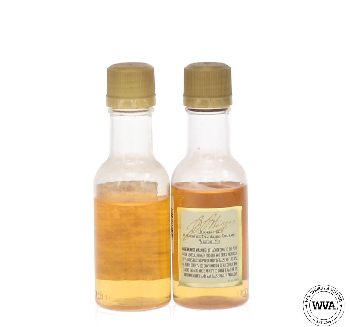 Wisers 10 Year Old Canadian Whisky Miniatures (Plastic)
