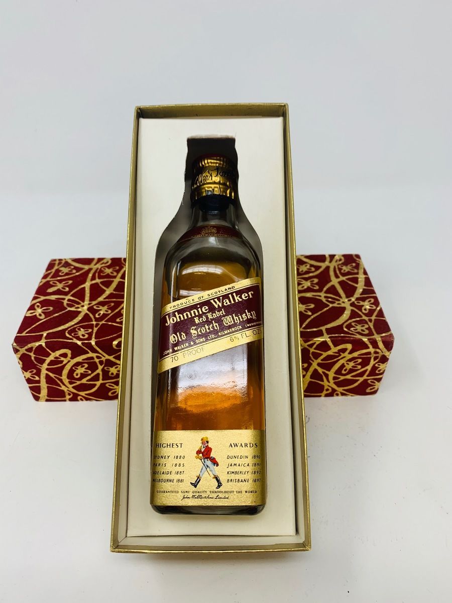 JOHNNIE WALKER 1960'S RED LABEL 6 2/3 FLOZS 70% PROOF