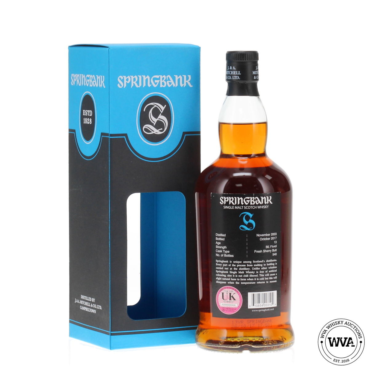 Springbank 13 Year Old 2003 - Single Cask UK Exclusive