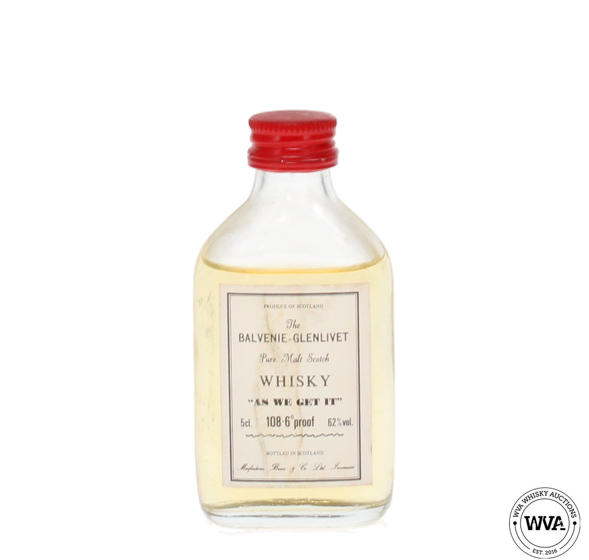 Balvenie Glenlivet "As We Get It" 108.6 Proof Miniature