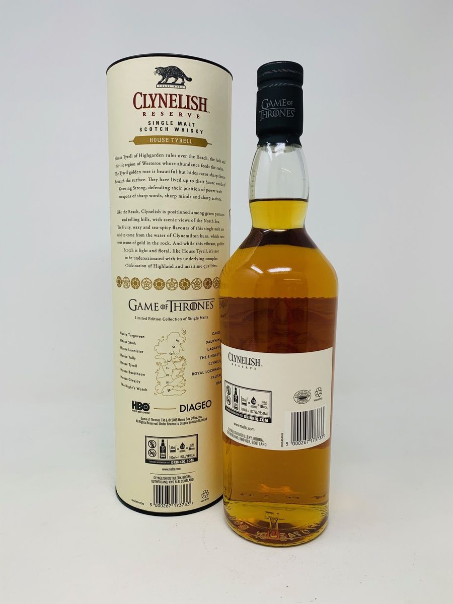 CLYNELISH GAME OF THRONES HOUSE TYRELL