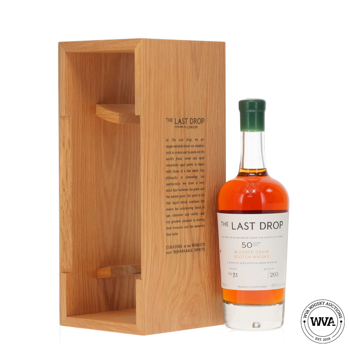 The Last Drop 50 Year Old Blended Grain Whisky No.31