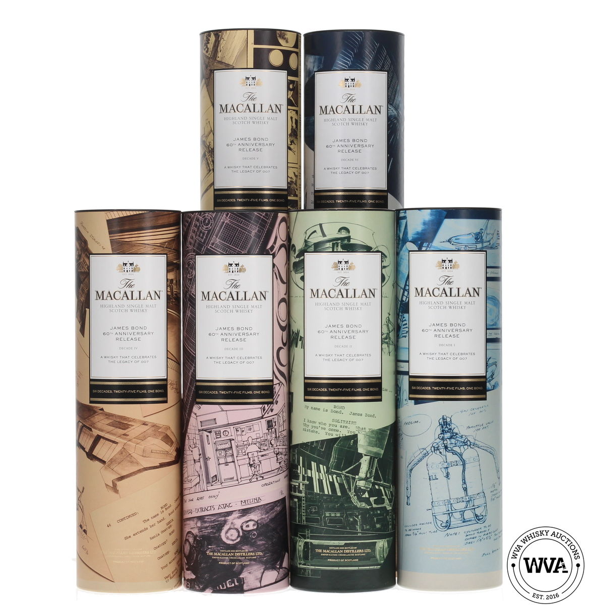 Macallan James Bond 60th Anniversary - Decades I - VI