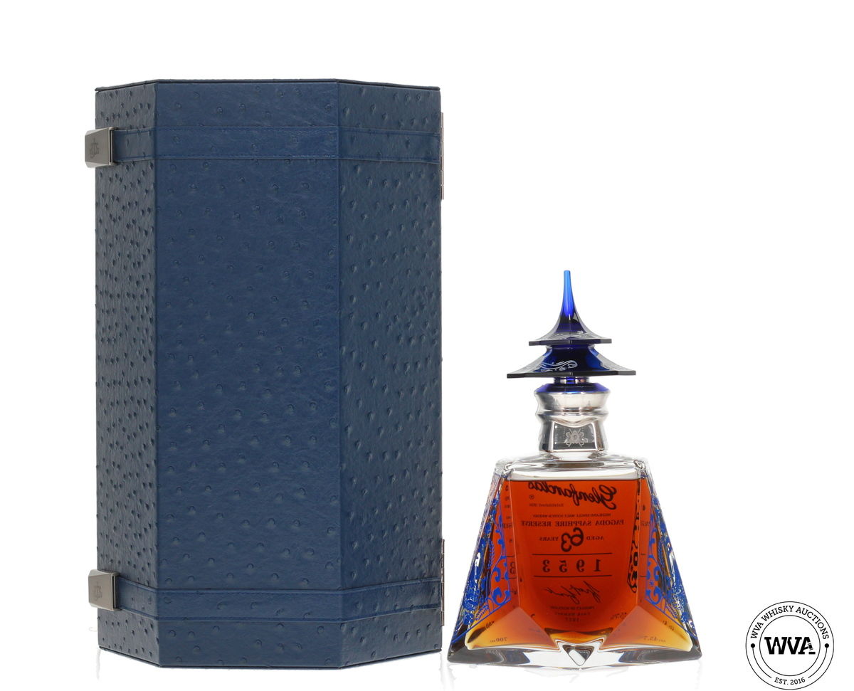 Glenfarclas 63 Year Old 1953 #1677 - Pagoda Sapphire Reserve (Silver Edition) No.37 of 180