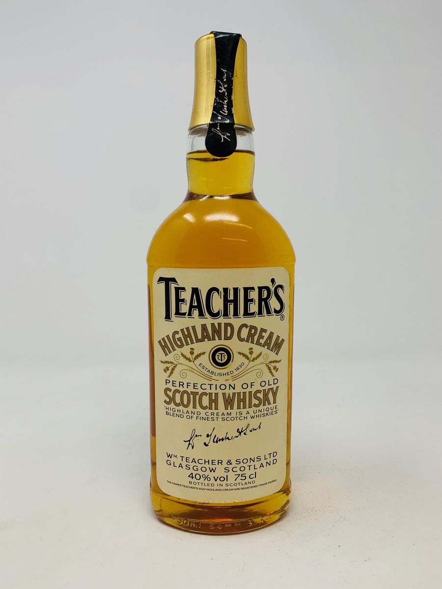 TEACHERS HIGHLAND CREAM SCOTCH WHISKY 1980'S