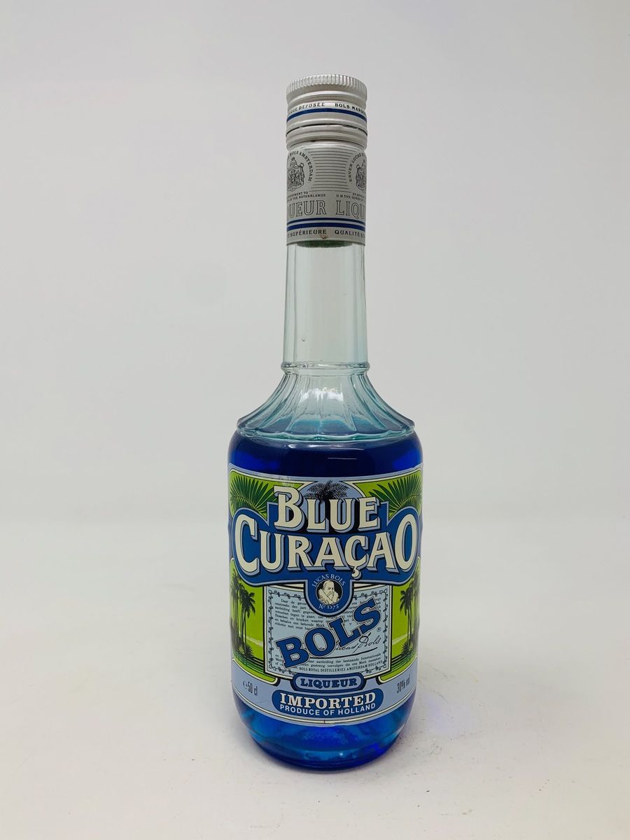 BOTTLE OF BOLS BLUE CURACAO