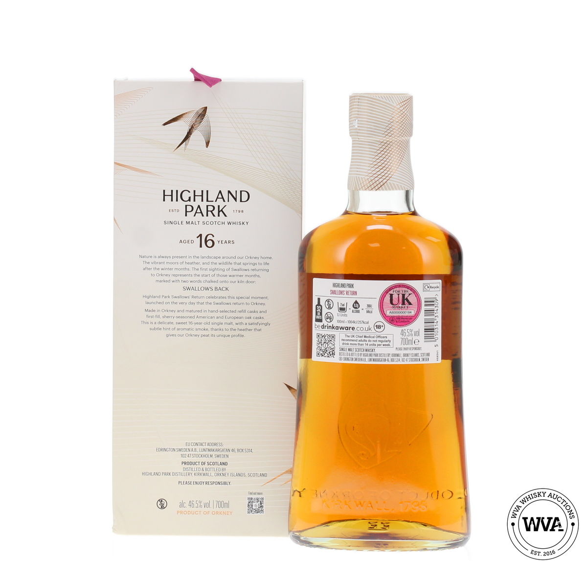 Highland Park 16 Year Old - Swallow's Return