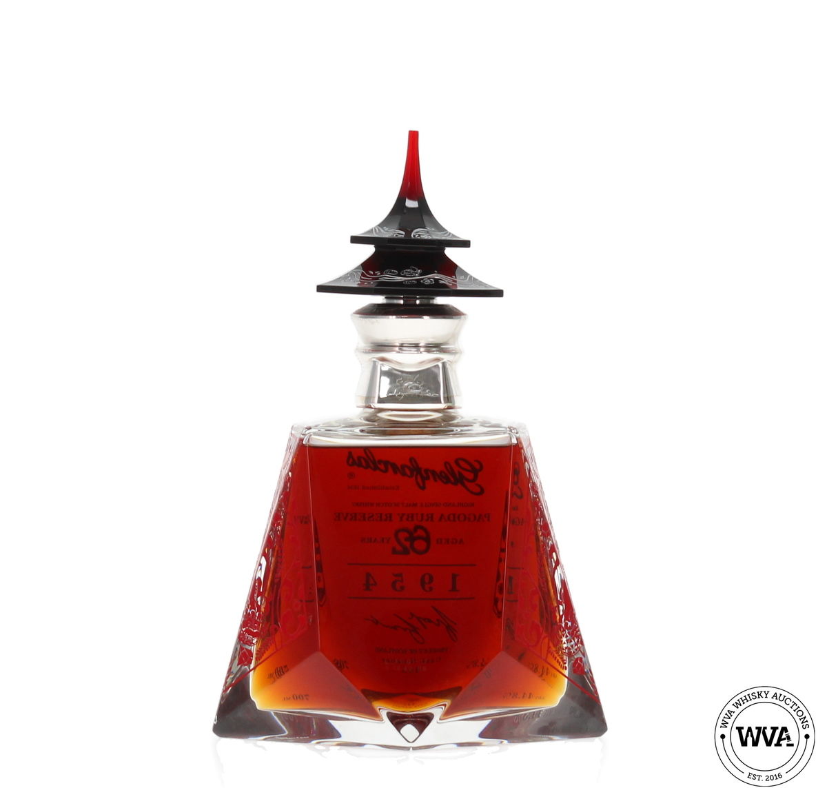 Glenfarclas 62 Year Old 1954 #445 - Pagoda Ruby Reserve (Silver Edition) 