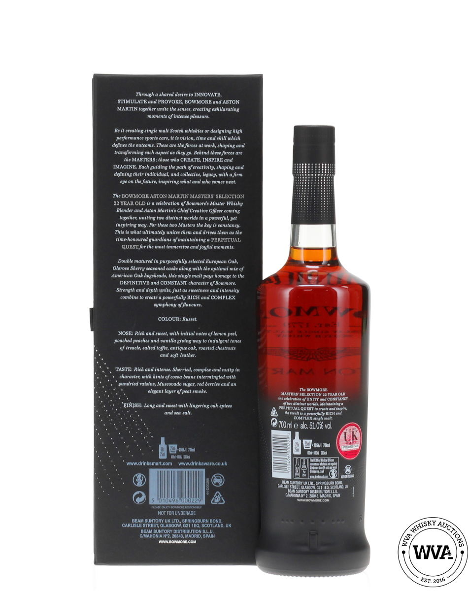 Bowmore 22 Year Old  - Aston Martin Masters Selection -  Edition No.3