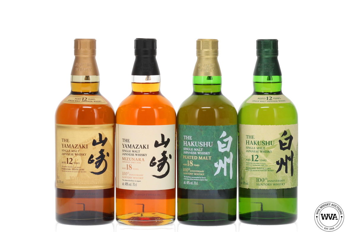 Suntory 100th Anniversary Set (4x70cl) Limited Editions