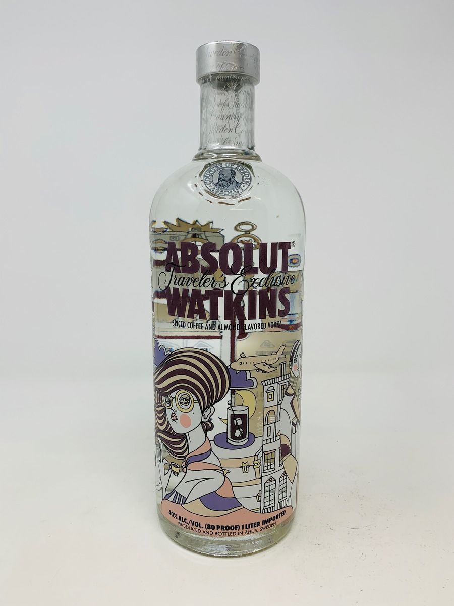 ABSOLUT WATKINS TRAVLERS EXCLUSIVE VODKA