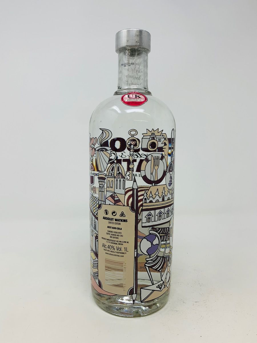 ABSOLUT WATKINS TRAVLERS EXCLUSIVE VODKA