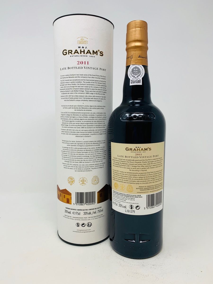 GRAHAMS 2011 LATE BOTTLED VINTAGE PORT